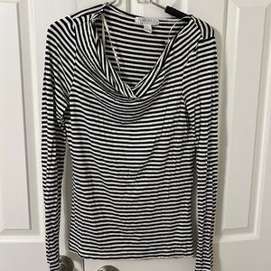 Striped long sleeved top